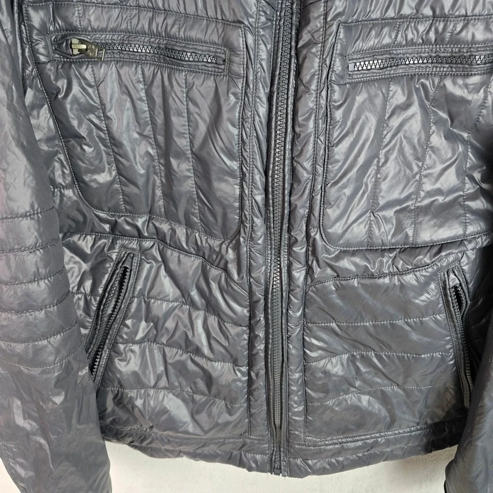 The‎ North Face Mens Black Quilted Insulated Jacket Full Zip T427 T827 Large